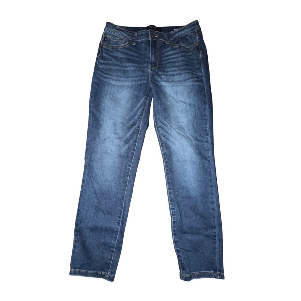 Judy Blue Angie Ankle Jeans Women's Size 30 Dark Blue Wash Relaxed Fit Mid Rise